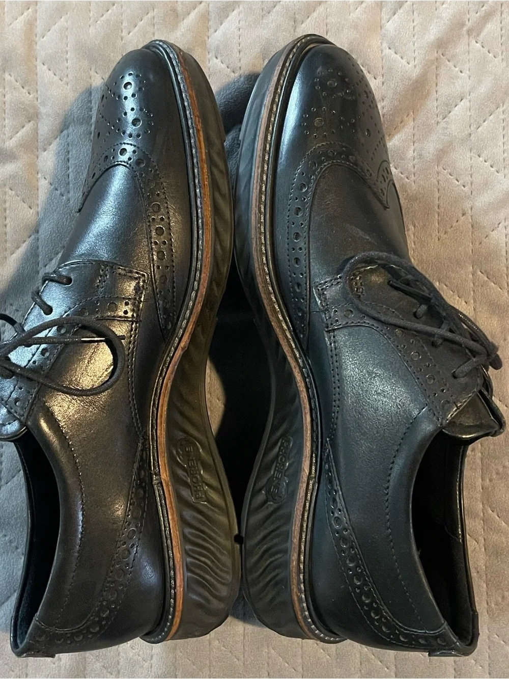 Ecco ST.1 hybrid wingtip shoes mens 8 pre-owned condition